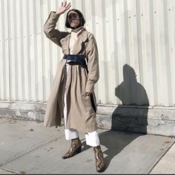 Zara Bloggers Favorite Leather Snake Print Boots‎ Size 36 - Picture 4 of 16